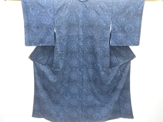 JAPANESE KIMONO / ANTIQUE KIMONO / TAISHO ROMAN STYLE / SILK / FLOWER CREST